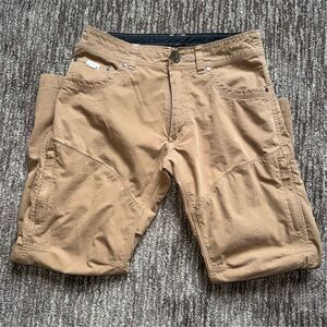 Kuhl Men's Cargo Pants 30x30 Brown Vented Outdoor Gorpcore Utility Carpenter